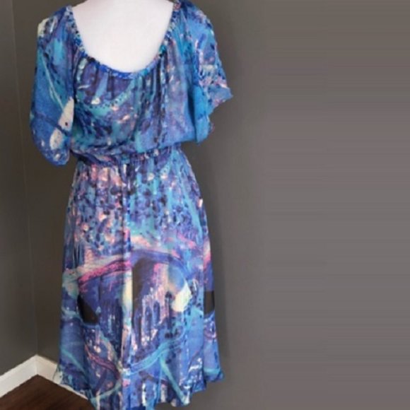 Tracy Reese New York Silk Printed Midi Dress - Picture 2 of 6